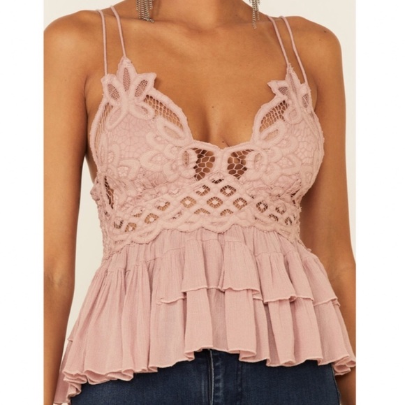 Free People Dusty Mauve Adella Cami Medium - Picture 3 of 11